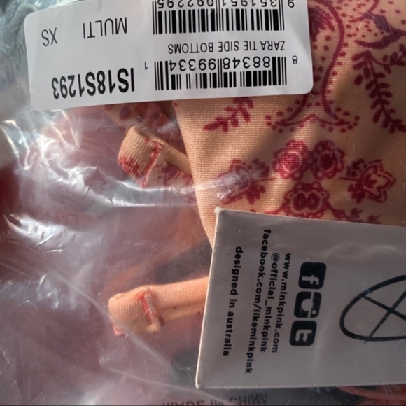 NWT MINKPINK Women's Zara Tie Bikini Bottom XSMINKPINK Women's Zara Tie … - Picture 3 of 6